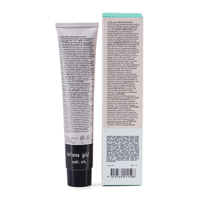 evo hue.verse 100ml permanent colour intense gold