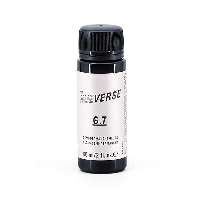 evo hue.verse 60ml demi-permanent gloss 6.7
