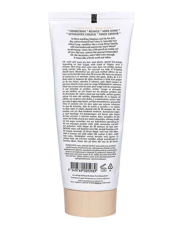 Evo Fabuloso Light Beige 220ml Colour Depositing Conditioner