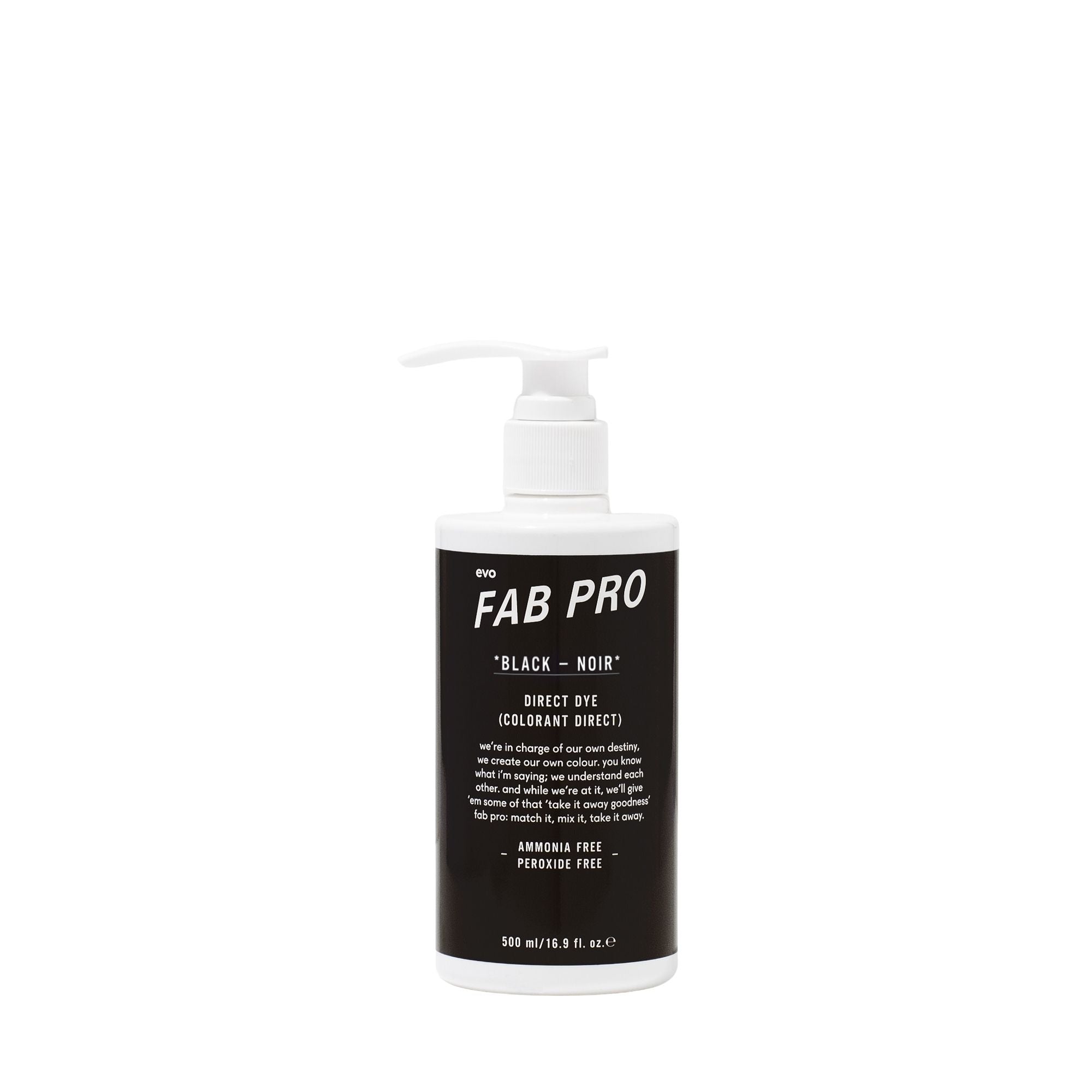 fab pro black colour intensifier 500ml