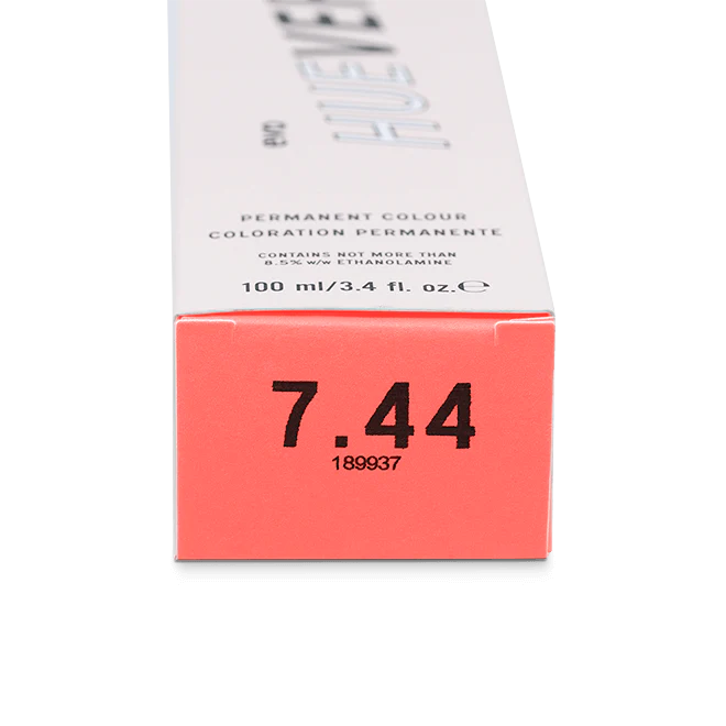 evo hue.verse 100ml permanent colour 7.44