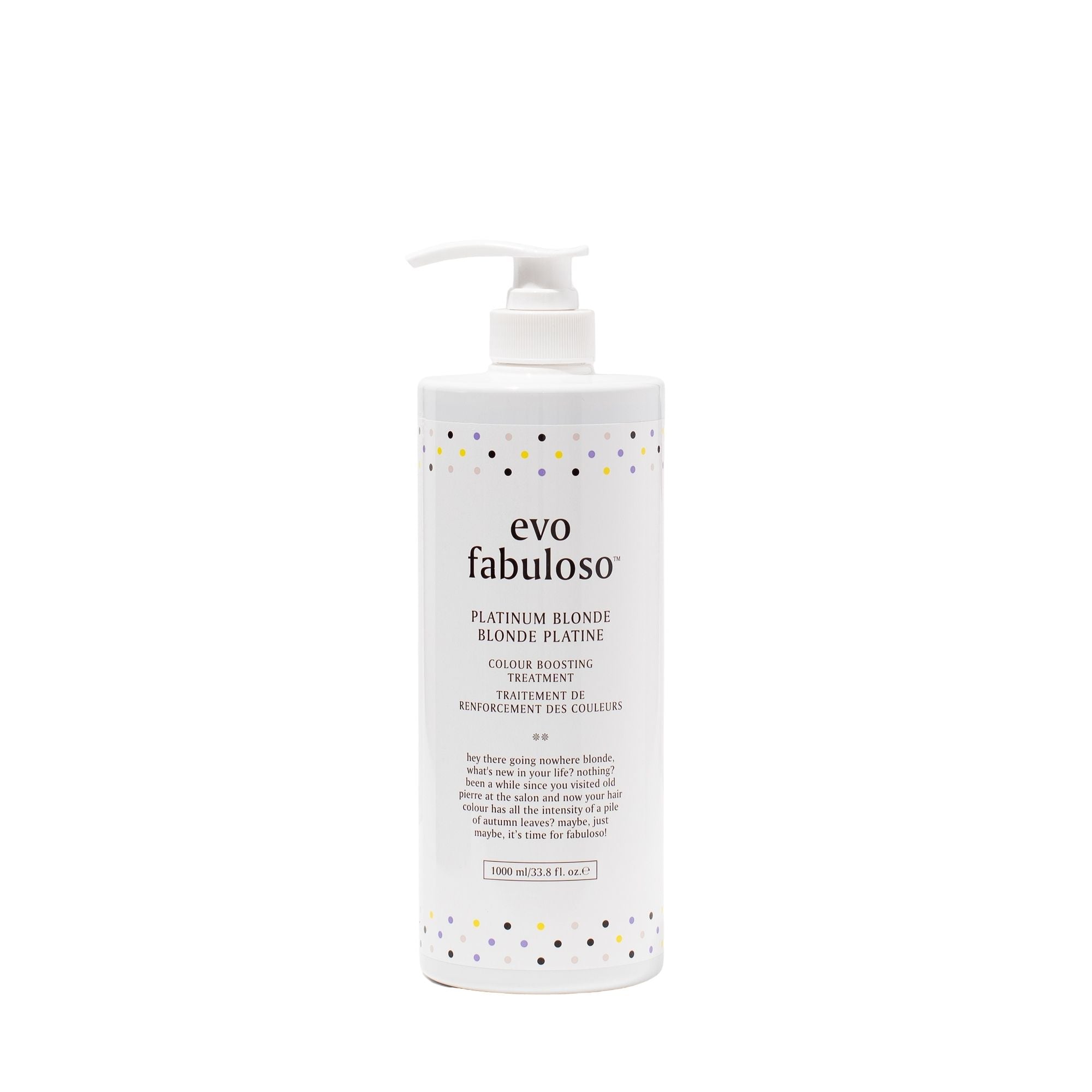 evo fabuloso platinum blonde toning conditioner 1l