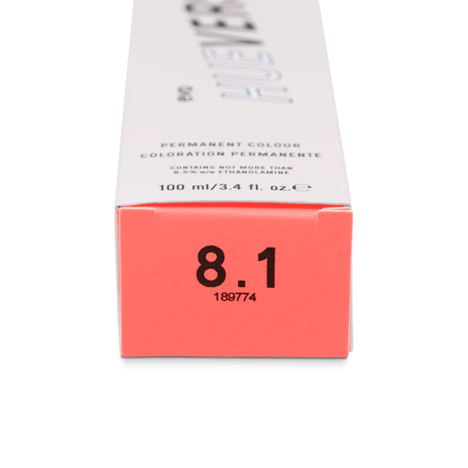 evo hue.verse 100ml permanent colour 8.1