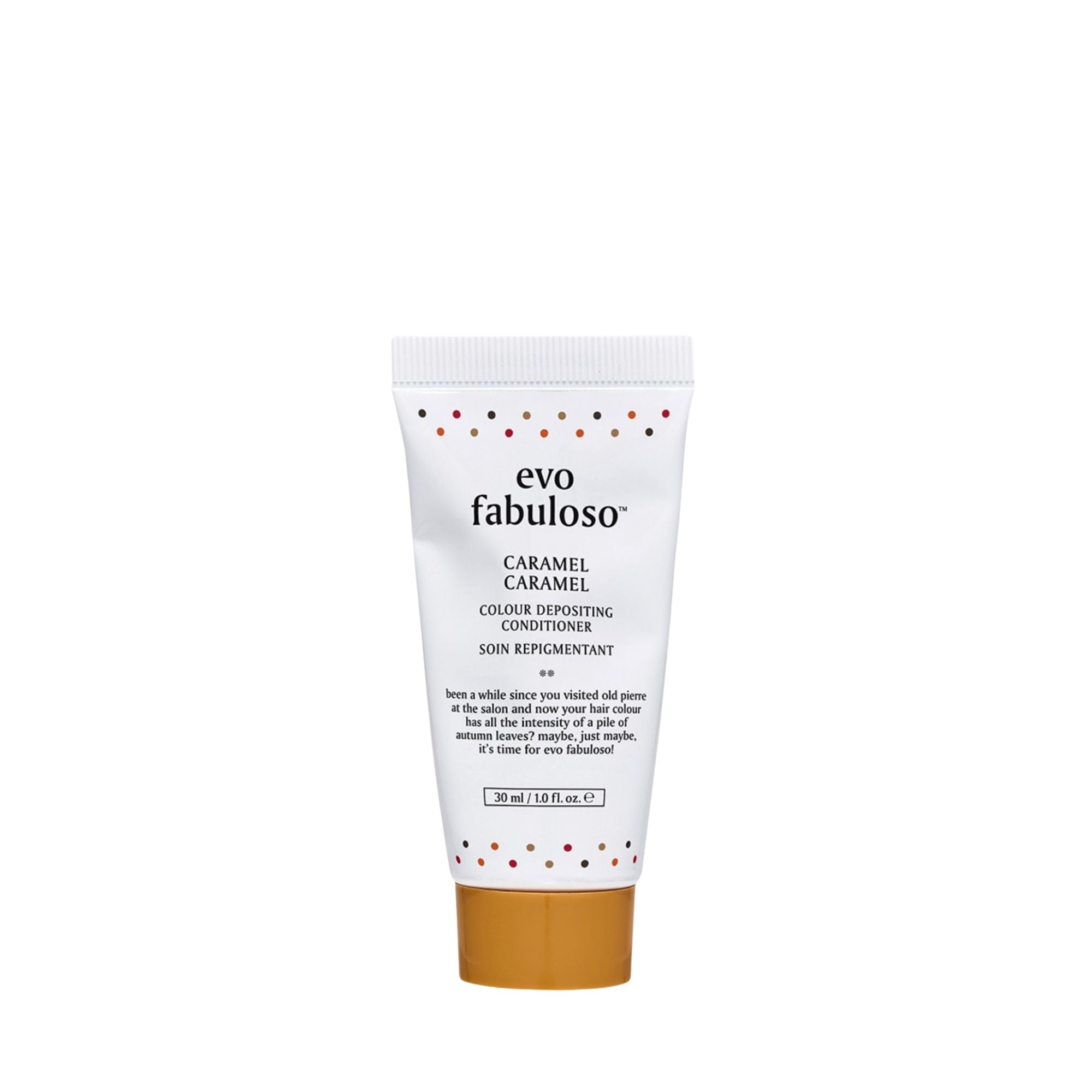 evo fabuloso caramel colour depositing conditioner 30ml