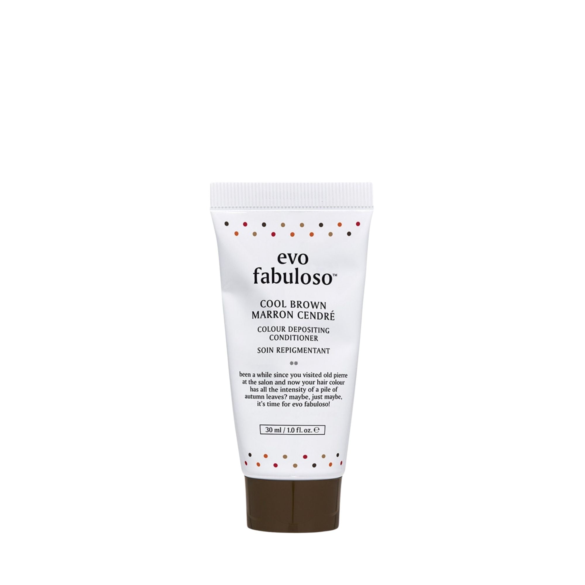 evo fabuloso cool brown colour depositing conditioner 30ml
