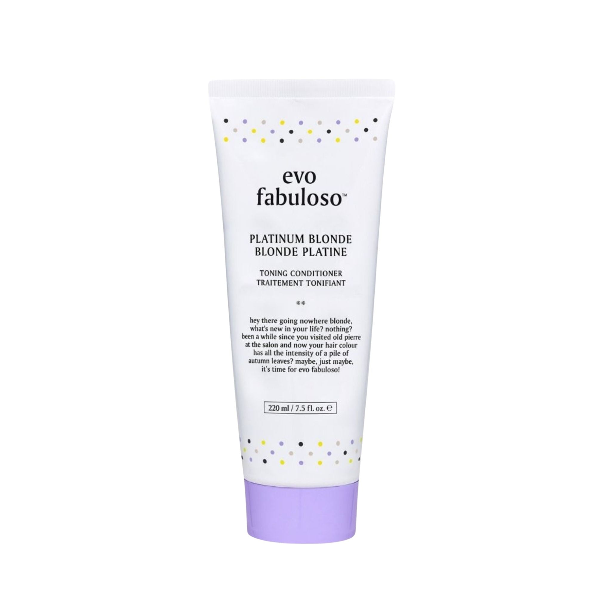 evo fabuloso platinum blonde toning conditioner 220ml