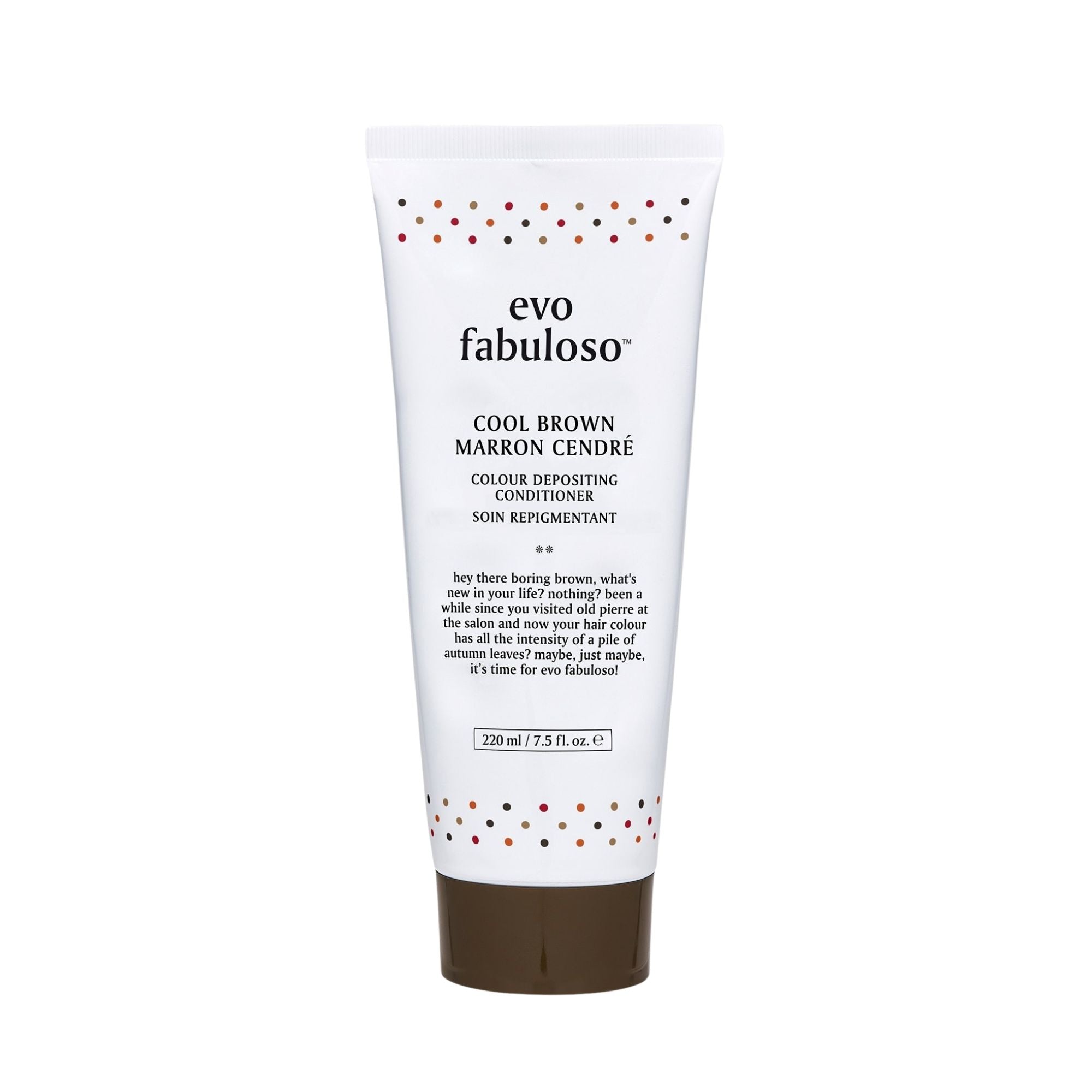 evo fabuloso cool brown colour depositing conditioner 220ml