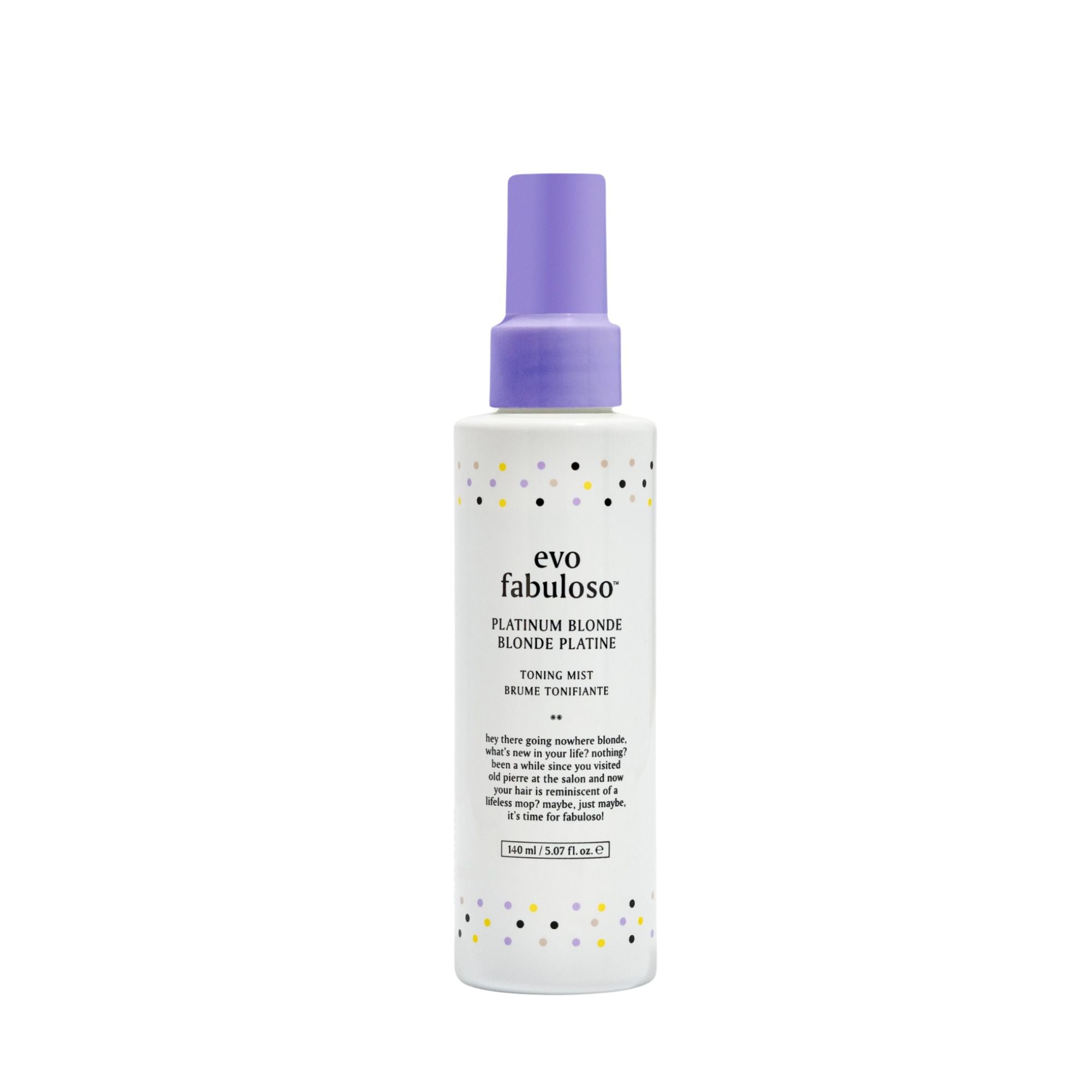 evo fabuloso platinum blonde toning mist 140ml