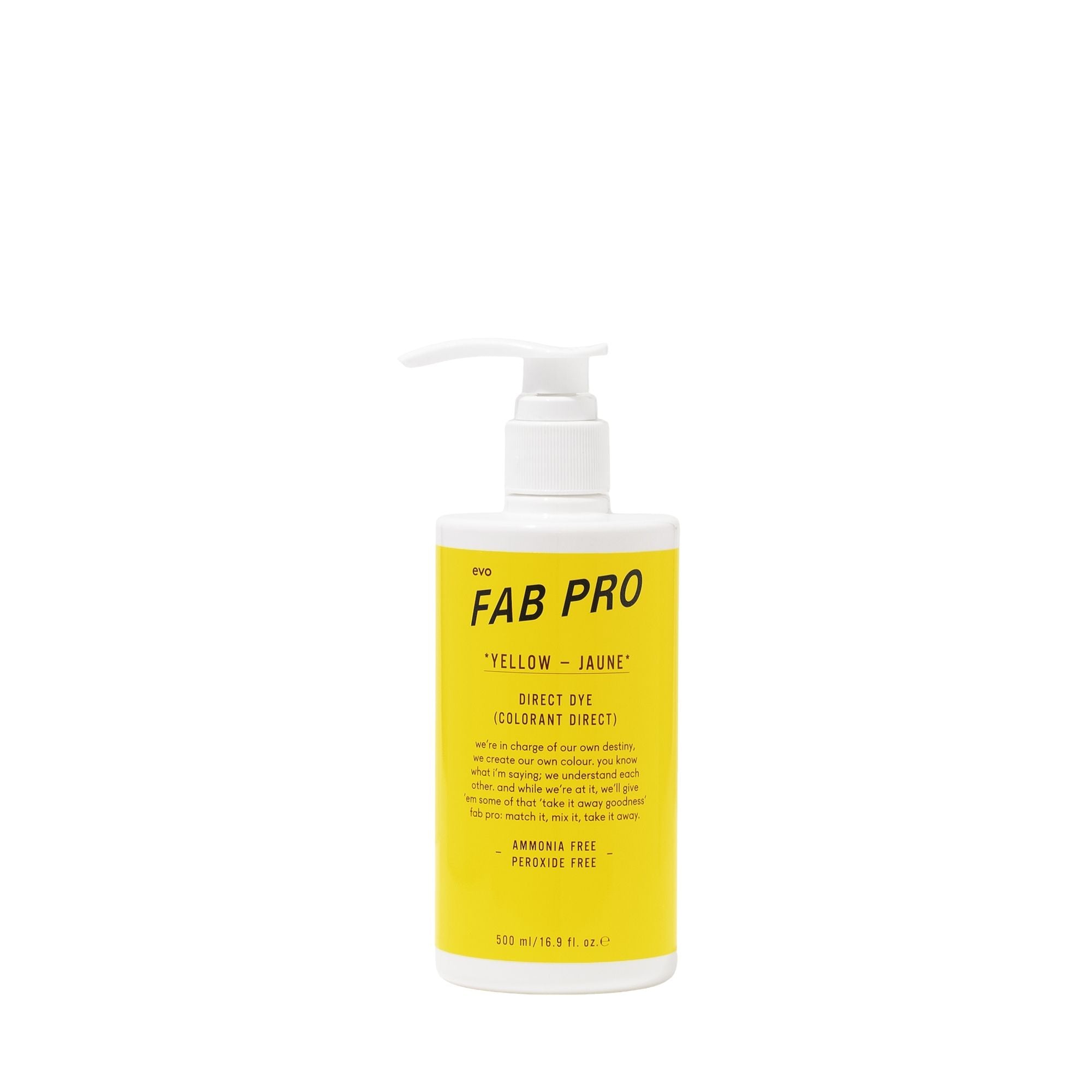 fab pro yellow direct dye 500ml