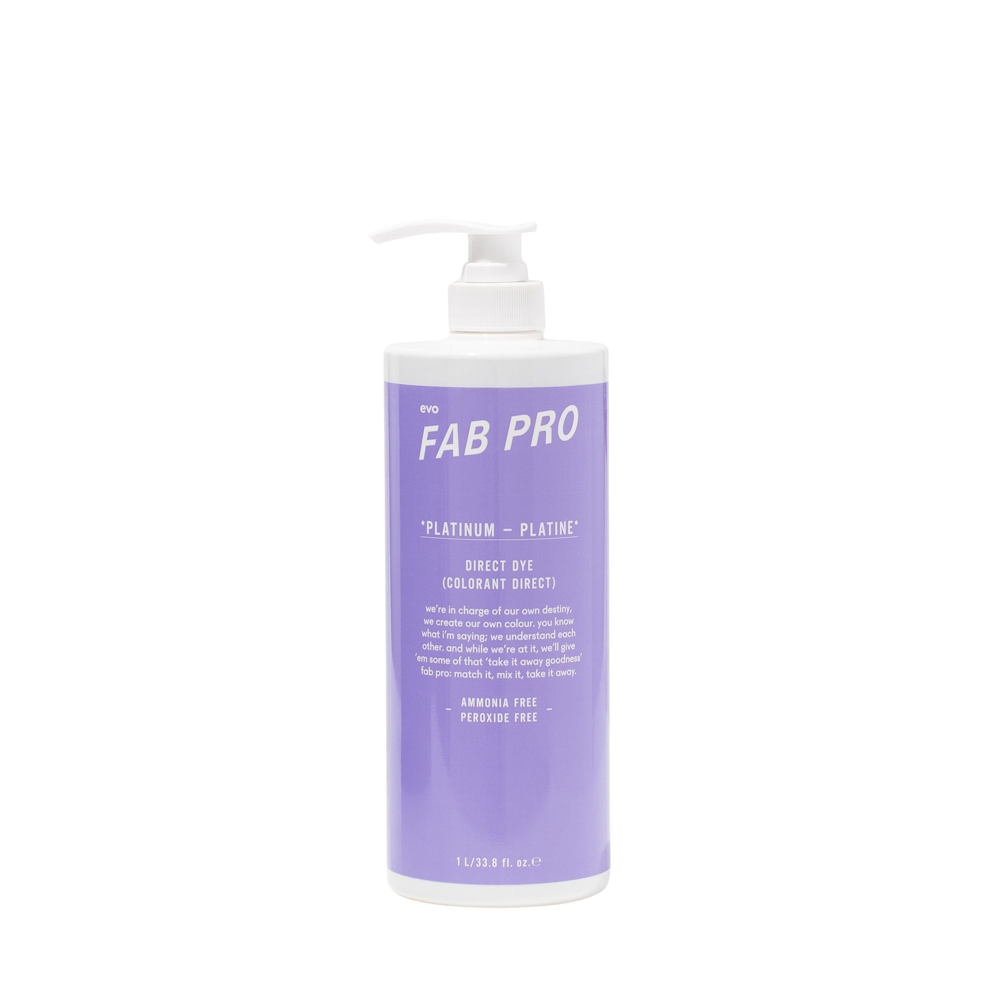 fab pro platinum direct dye 1l