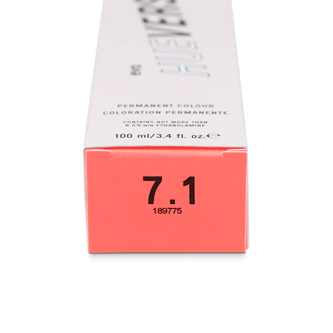 evo hue.verse 100ml permanent colour 7.1