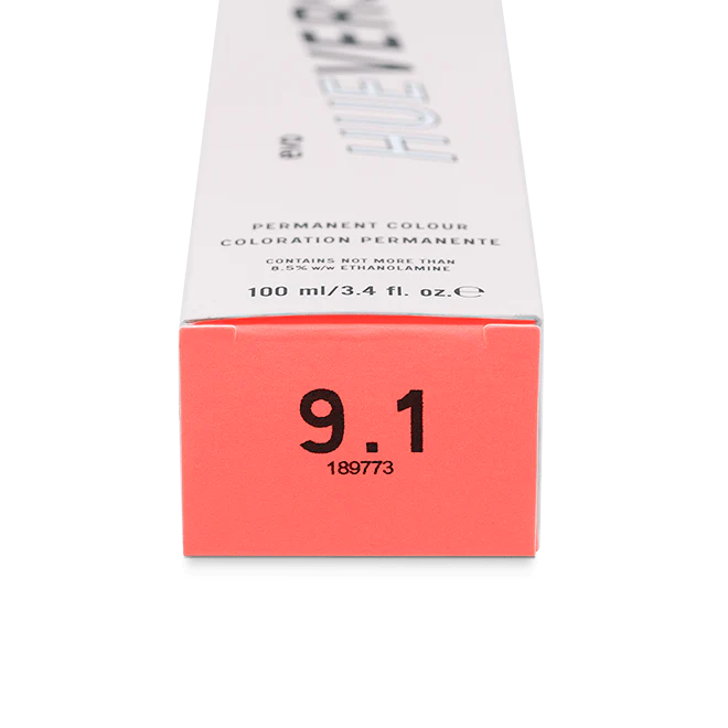 evo hue.verse 100ml permanent colour 9.1