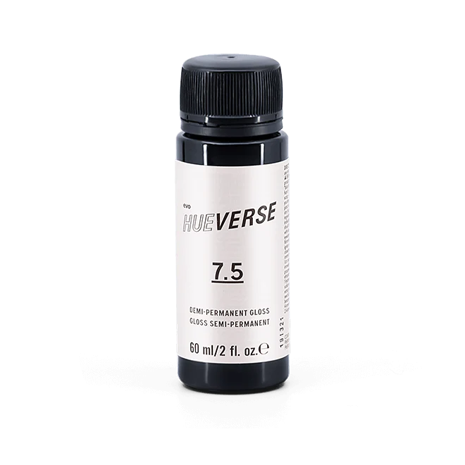 evo hue.verse 60ml demi-permanent gloss 7.5