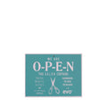 evo open/close sign