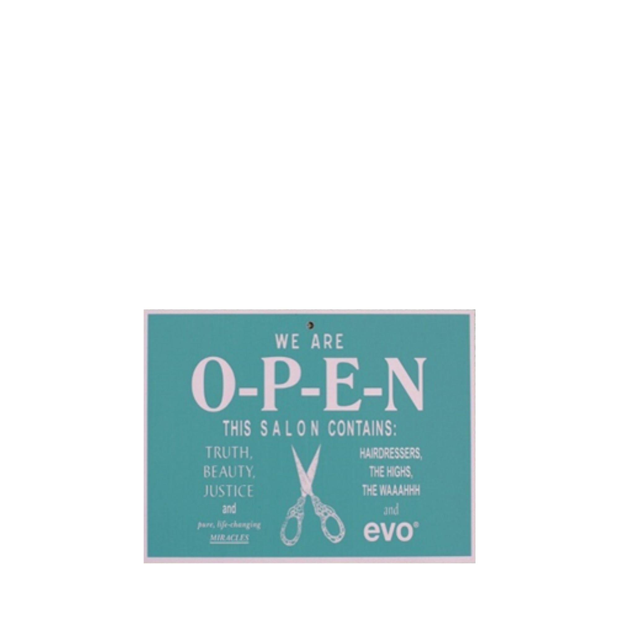 evo open/close sign