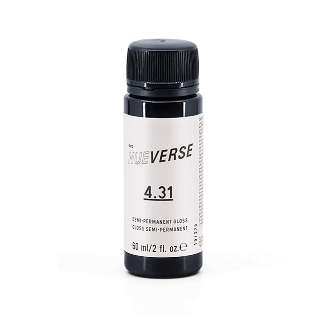 evo hue.verse 60ml demi-permanent gloss 4.31