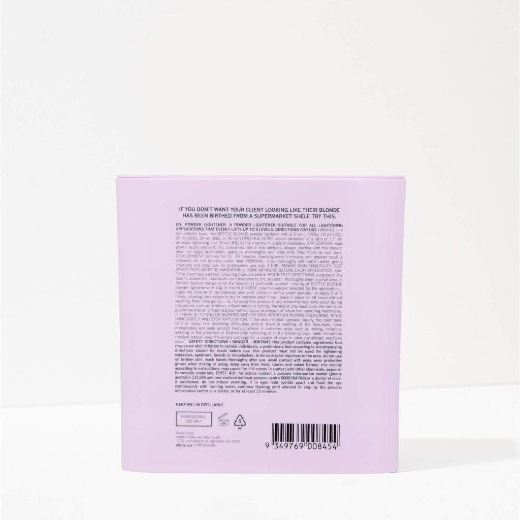 evo Bottle Blonde Powder Lightener - Tub 500g