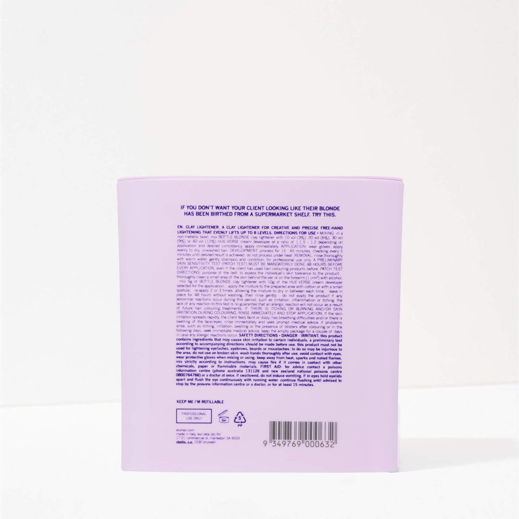 evo Bottle Blonde Clay Lightener - Tub 400g