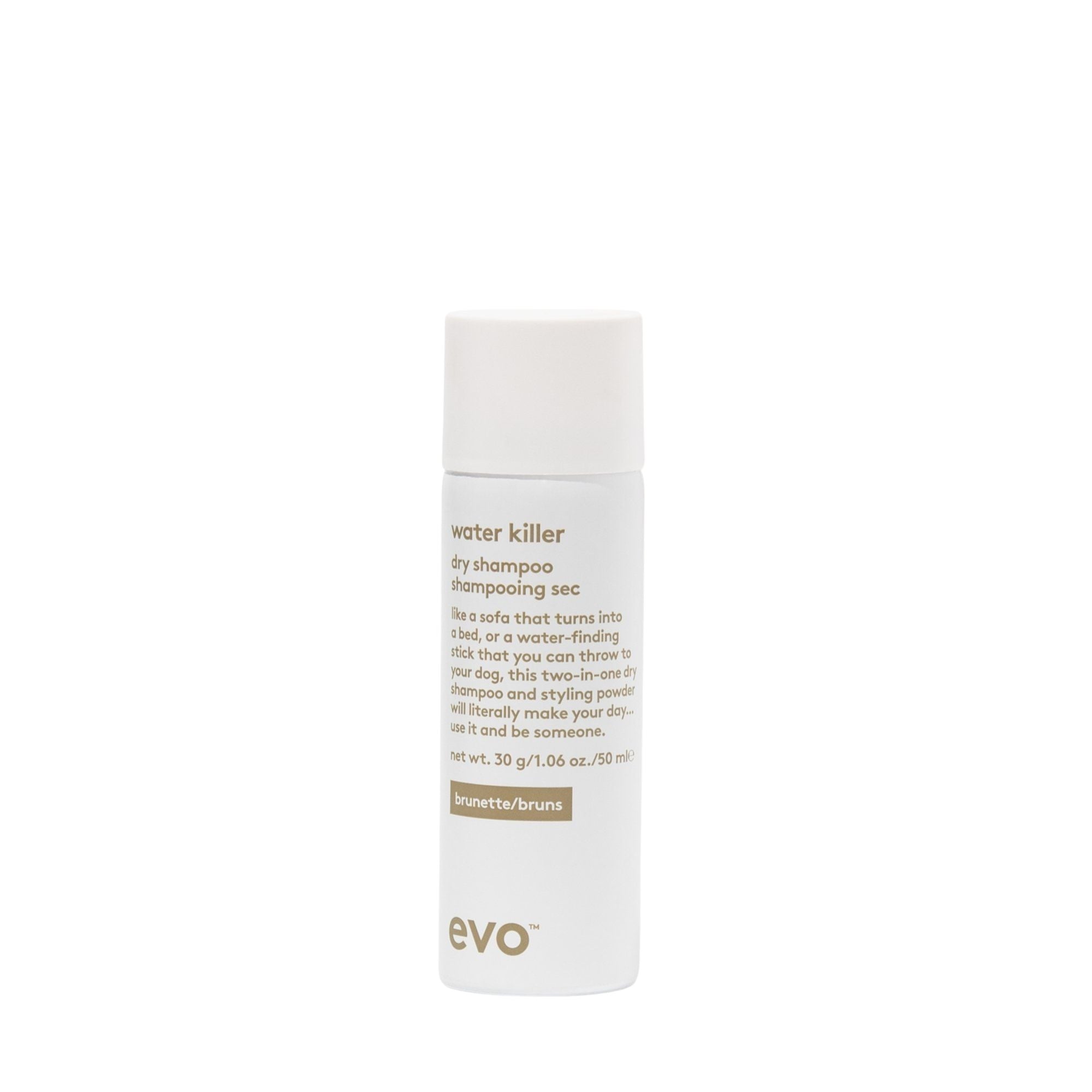 evo water killer dry shampoo brunette 50ml