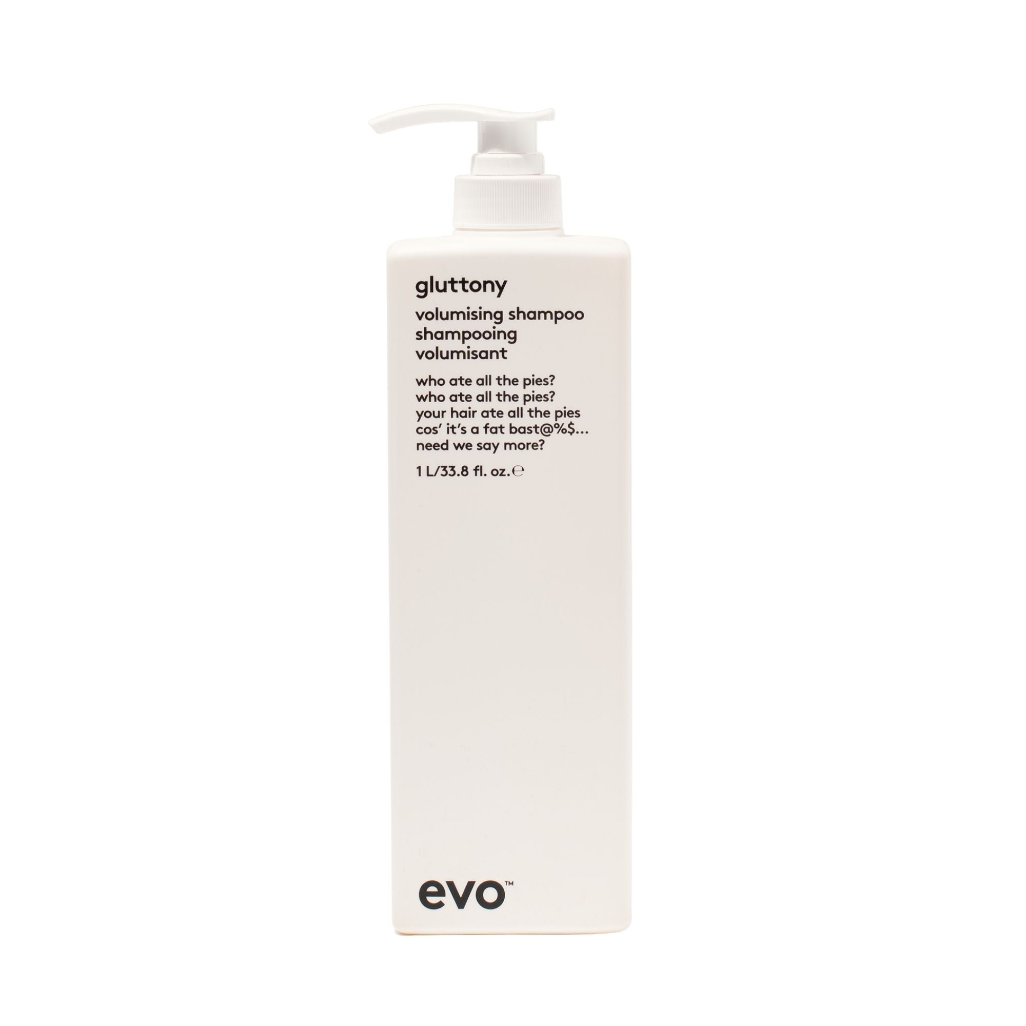 evo gluttony volumising shampoo 1l