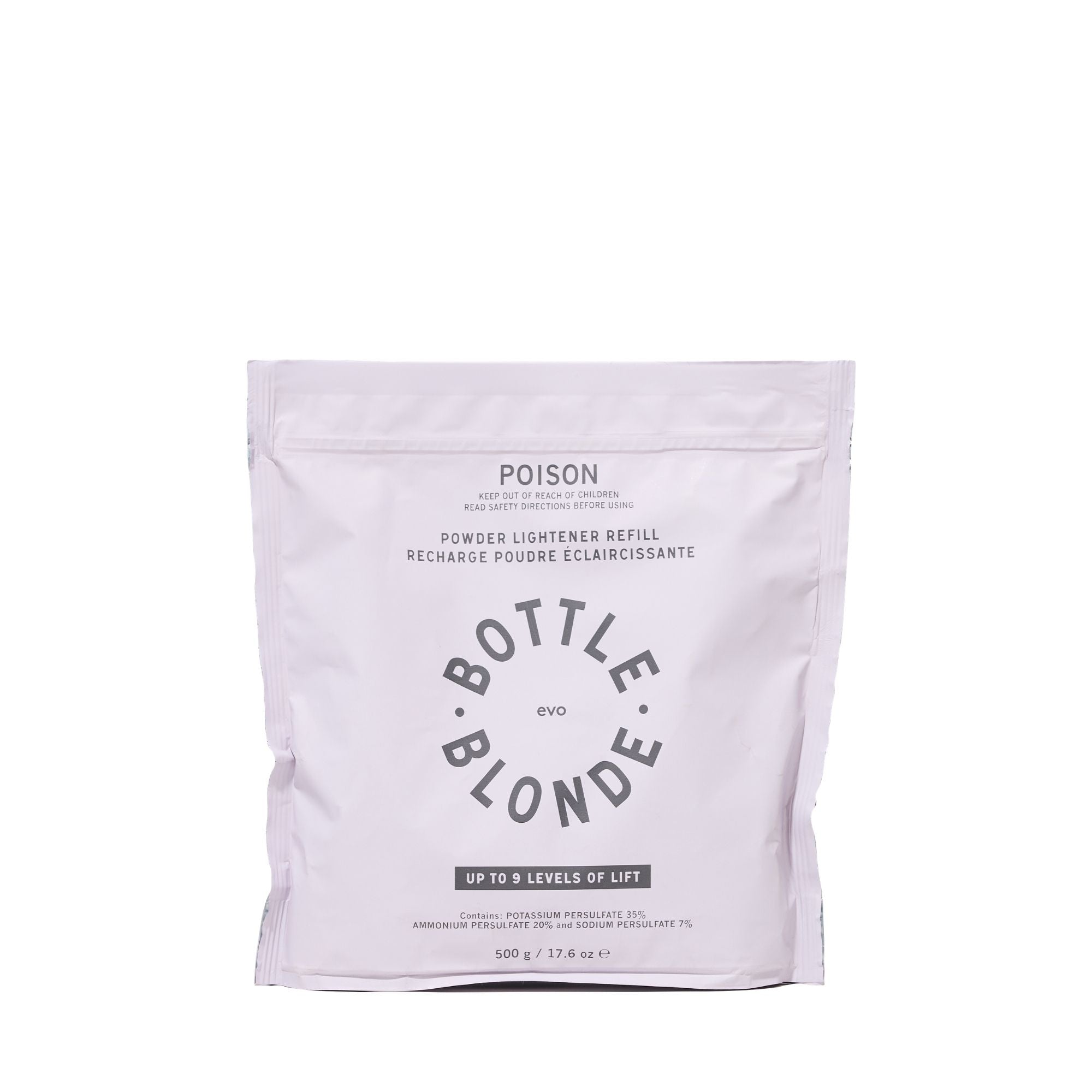 bottle blonde powder lightener pouch 500g