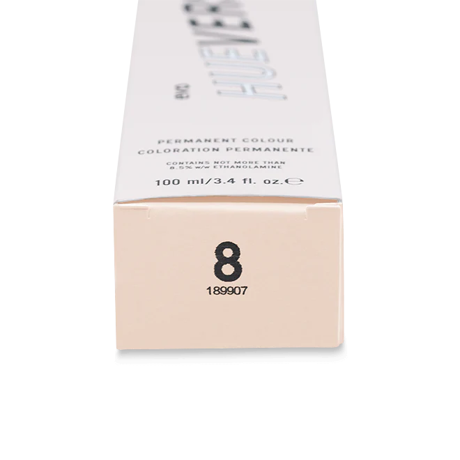 evo hue.verse 100ml permanent colour 8