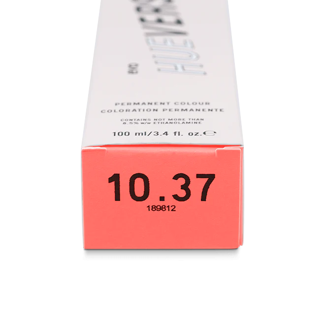 evo hue.verse 100ml permanent colour 10.37