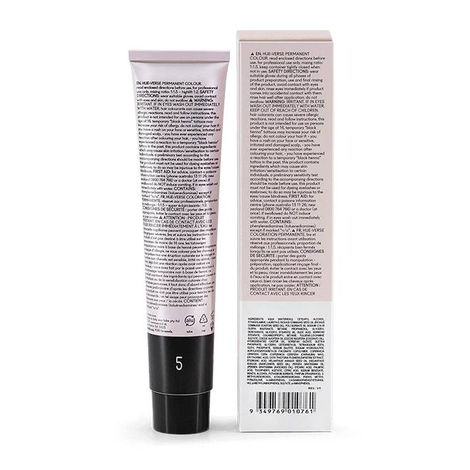 evo hue.verse 100ml permanent colour 5