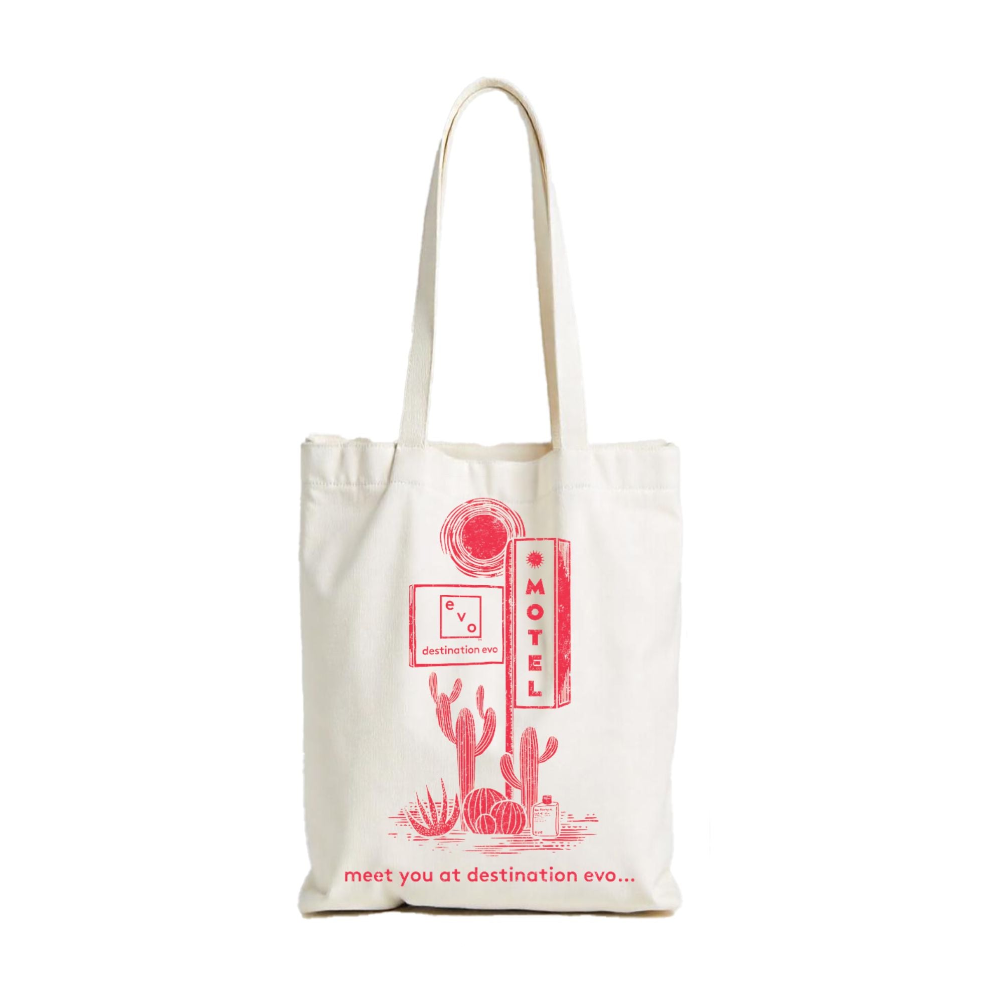 evo destination evo tote bag