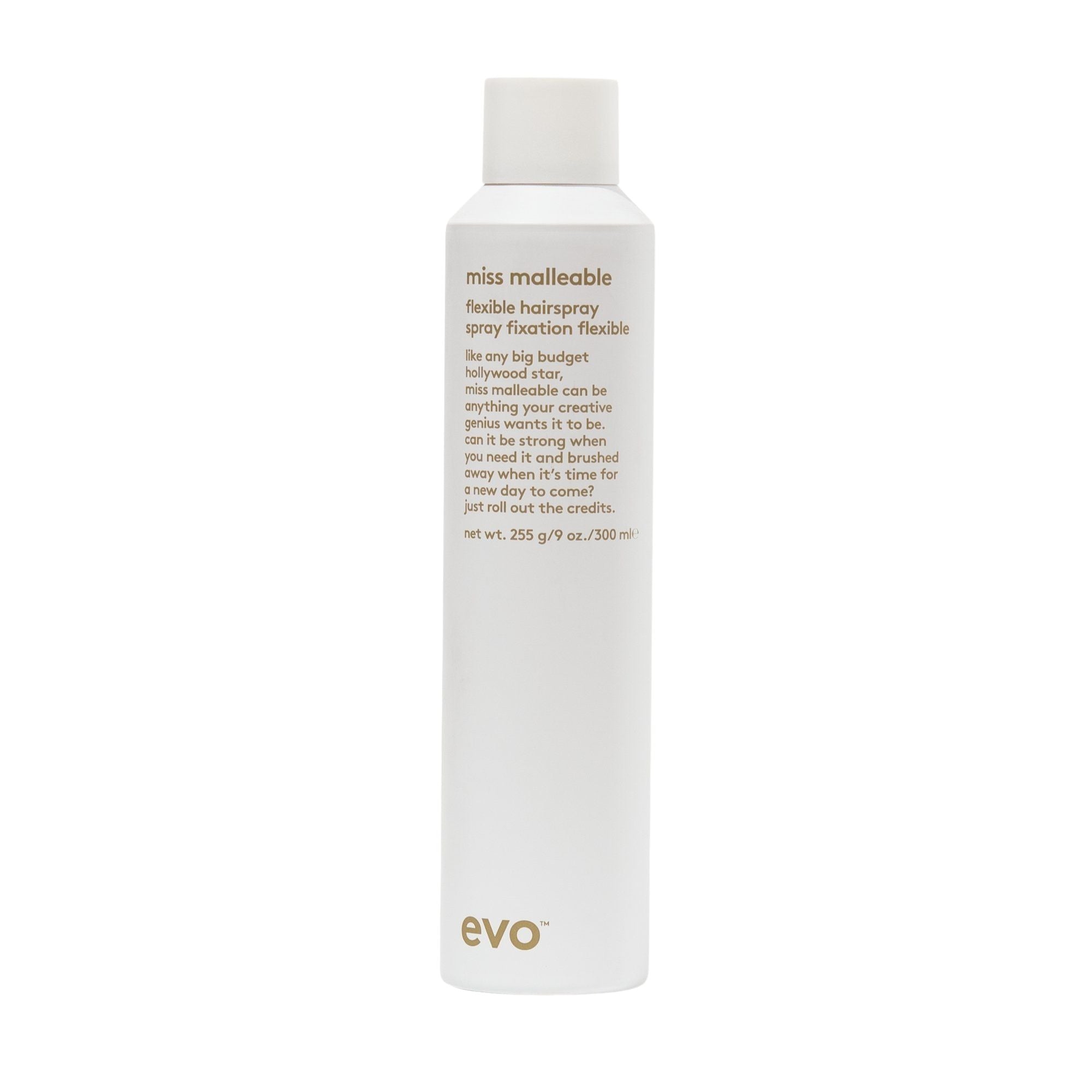 evo miss malleable flexible hairspray 300ml