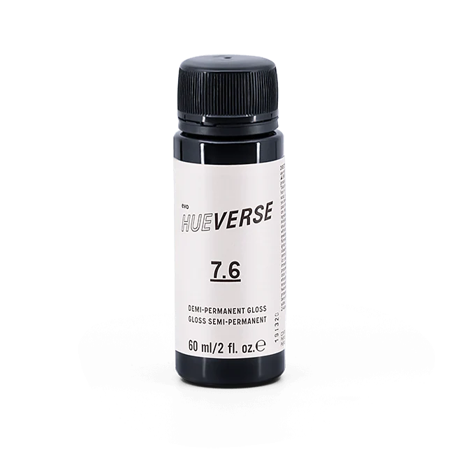 evo hue.verse 60ml demi-permanent gloss 7.6