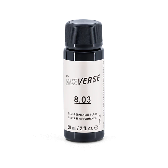 evo hue.verse 60ml demi-permanent gloss 8.03