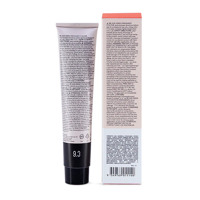 evo hue.verse 100ml permanent colour 9.37