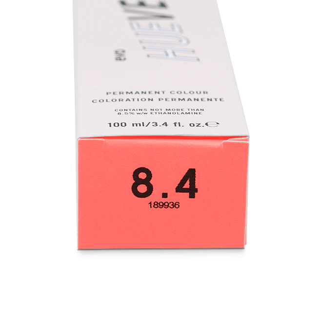 evo hue.verse 100ml permanent colour 8.4