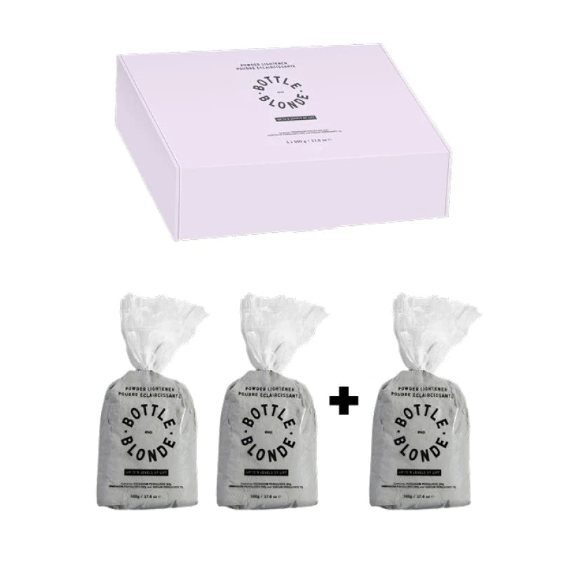 evo Bottle Blonde Powder Lightener - Refill 500g x 3