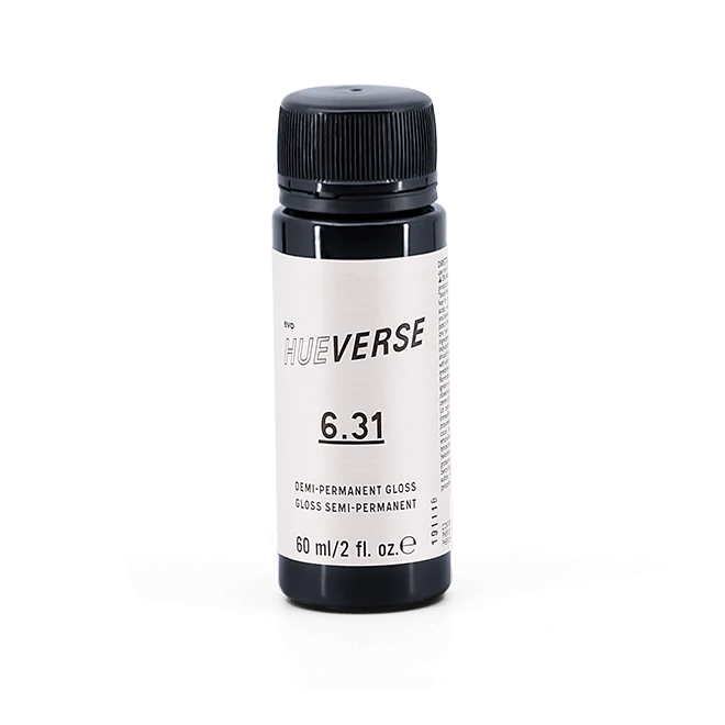 evo hue.verse 60ml demi-permanent gloss 6.31