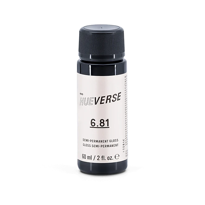 evo hue.verse 60ml demi-permanent gloss 6.81