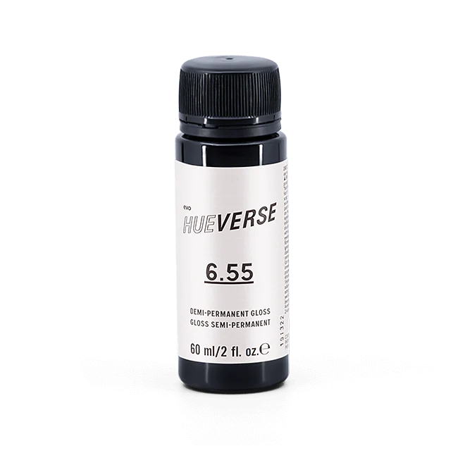 evo hue.verse 60ml demi-permanent gloss 6.55