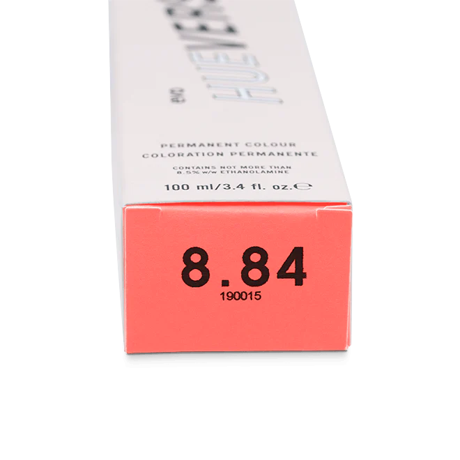 evo hue.verse 100ml permanent colour 8.84