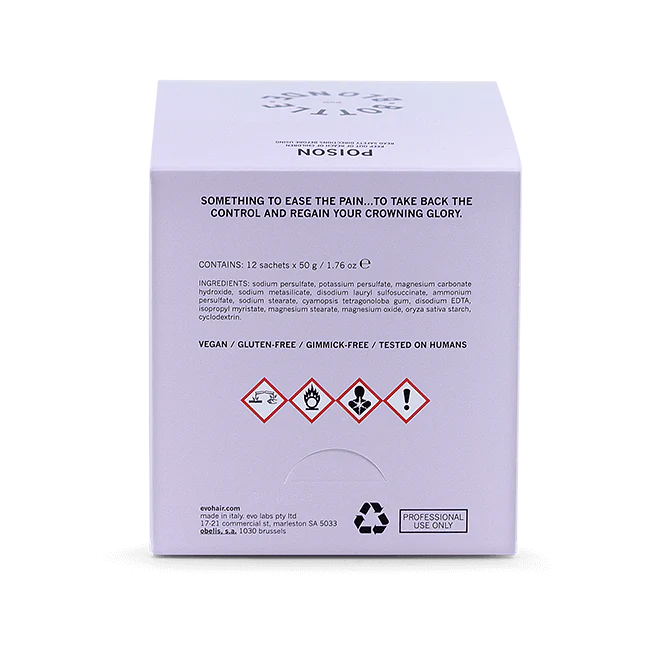 evo Bottle blonde colour remover (12 x 50g sachets)