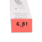 evo hue.verse 100ml permanent colour 6.81