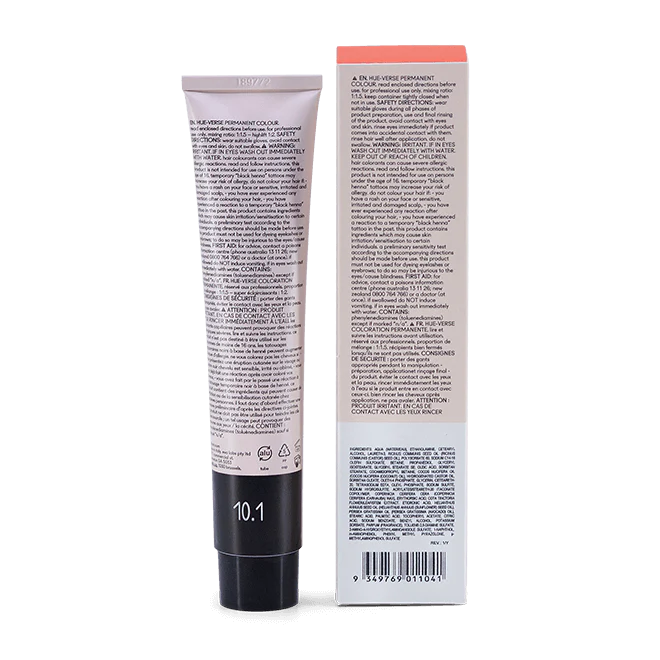evo hue.verse 100ml permanent colour 10.1