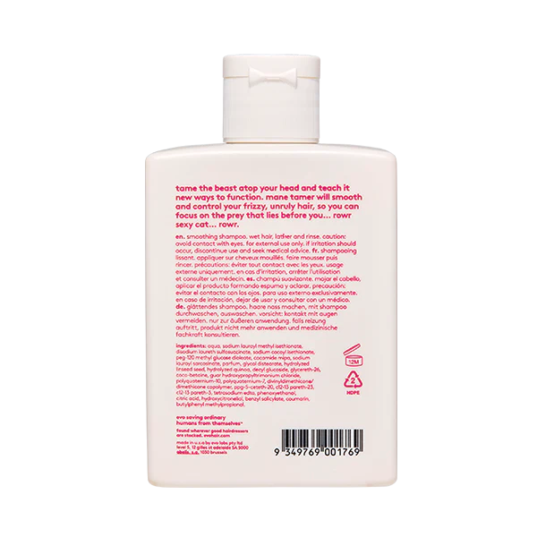 evo mane tamer smoothing shampoo 300ml
