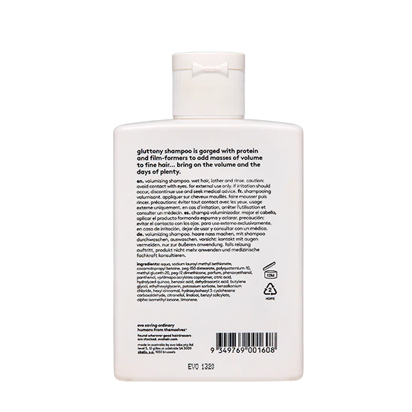Gluttony Volume Shampoo 300ml - GF