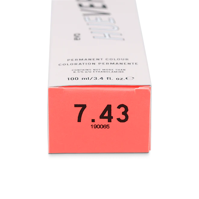 evo hue.verse 100ml permanent colour 7.43