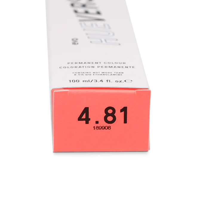 evo hue.verse 100ml permanent colour 4.81
